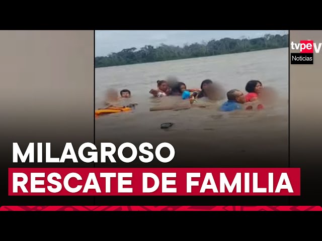 Ucayali: familia entera se salvó de morir ahogada en río