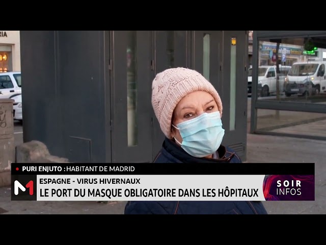 Espagne-Virus hivernaux: Le port du masque obligatoire dans les Hôpitaux