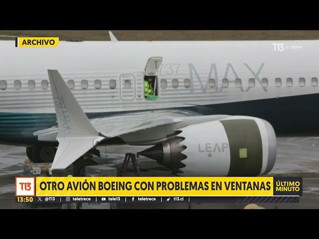 Otro avión Boeing 737 con problemas en una de sus ventanas