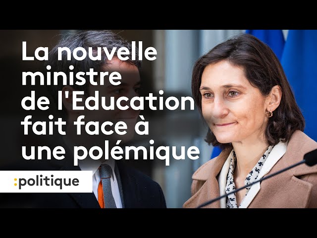 La nouvelle ministre de l'Education fait face à une polémique