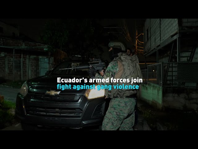 Ecuador's armed forces join fight against gang violence