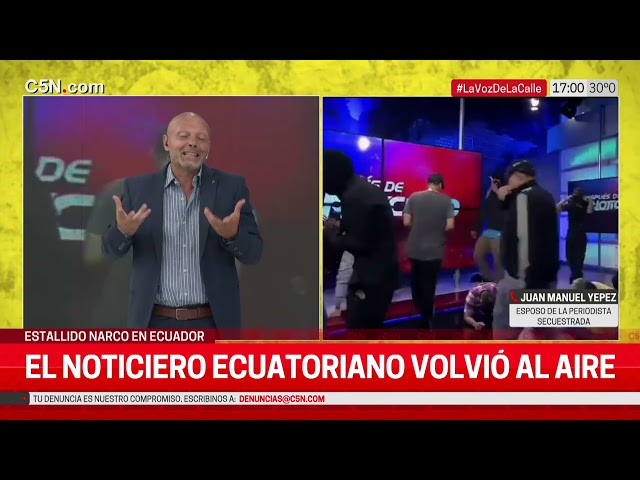 ECUADOR: hablamos con el esposo de la PERIODISTA SECUESTRADA en el CANAL de TELEVISIÓN