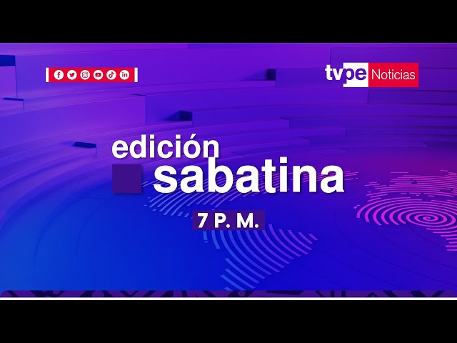 EN VIVO "TVPerú Noticias Edición Noche" de hoy sábado 13 de enero del 2023