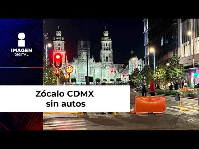 El Zócalo de la CDMX se convirtió en un área peatonal