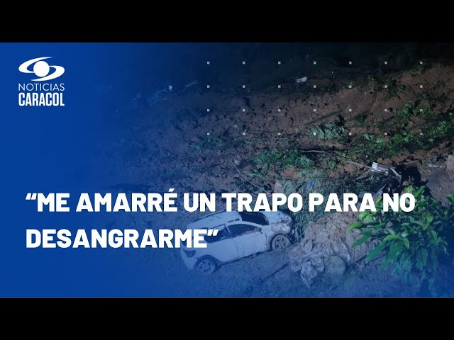 “Yo quedé enterrada”: desgarrador testimonio de mujer que sobrevivió a derrumbe en Chocó