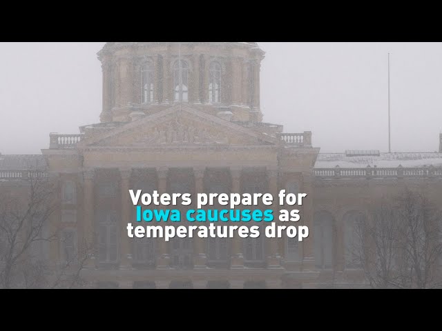 Voters prepare for Iowa caucuses as temperatures drop