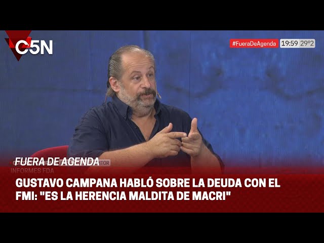 GUSTAVO CAMPANA en FUERA DE AGENDA