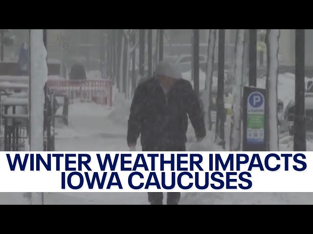 Winter weather impact on 2024 Iowa caucuses