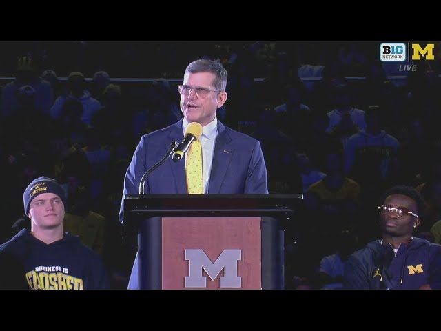 Coach Jim Harbaugh: Michigan National Championship Celebration