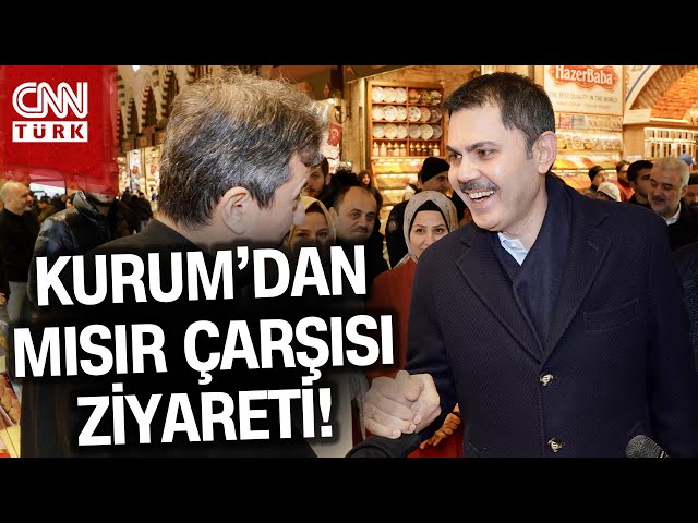 Murat Kurum, Mısır Çarşısı ve Çiçek Pazarı Esnafını Ziyaret Etti! #Haber