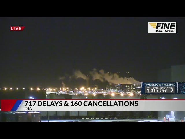 Over 800 flights delayed or canceled at Denver International Airport on Saturday