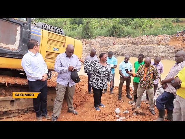 Construction of river Nyamuhugura Bridge starts - Nabbanja calls for Wanainchi/gov’t partnership