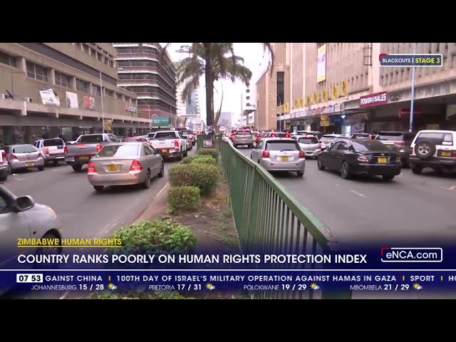 Zim ranks poorly on human rights protection index