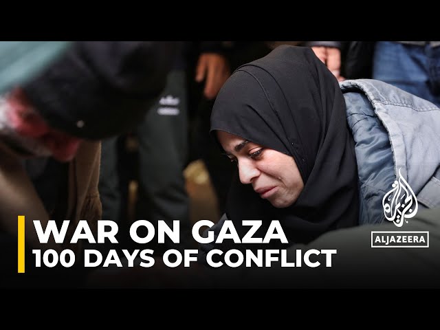 War on Gaza now in its 100th day, more than 23,800 Palestinians have been killed