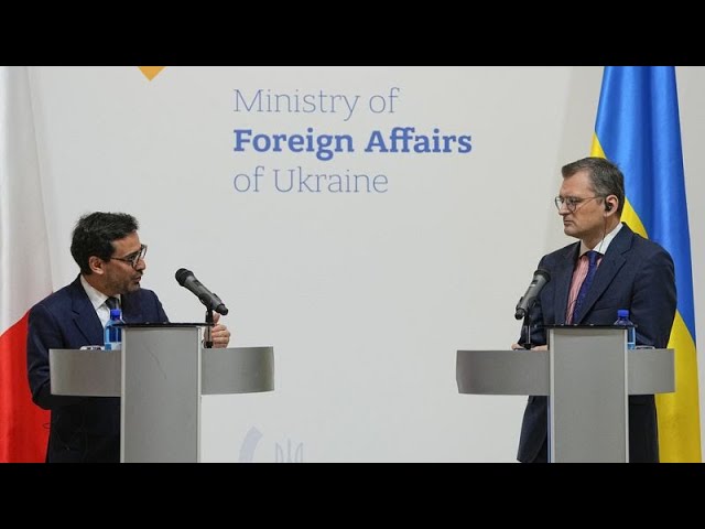 French foreign minister visits Kyiv and pledges solidarity as Russia launches attacks