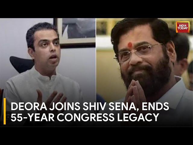 Senior Congress leader Milind Deora Shifts Loyalty to Shiv Sena