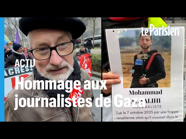 « Si Gaza ouvre, j’irai » : des journalistes manifestent en soutien à leurs confrères palestiniens