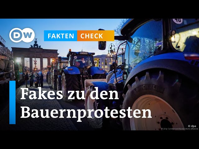 Faktencheck: Diese Fakes kursieren zu den Bauernprotesten | DW Nachrichten