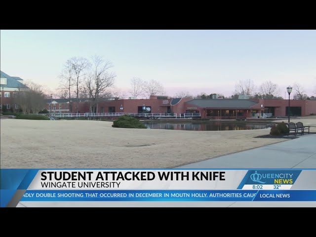 Suspect attacks Wingate University student with knife