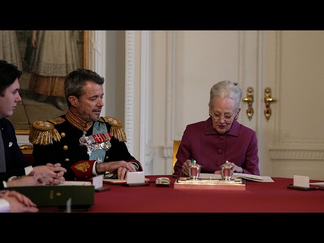 ⁣Queen Margrethe II formally abdicates