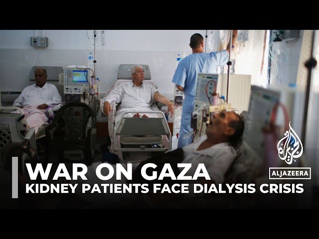 Kidney patients face dialysis crisis at packed Gaza hospital