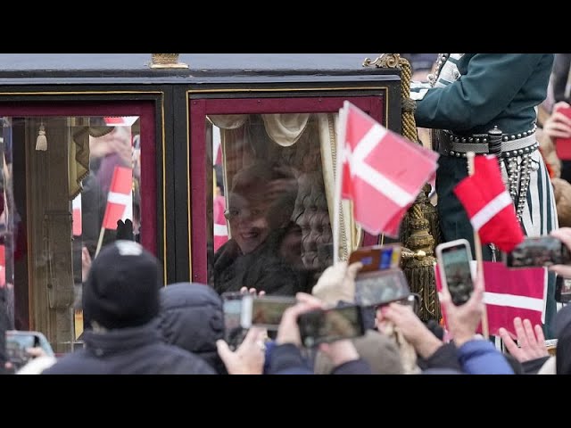 ⁣Denmark's Queen Margrethe signs her historic abdication as son becomes king