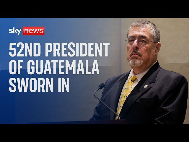 Watch live: Bernardo Arevalo sworn in as the 52nd president of Guatemala