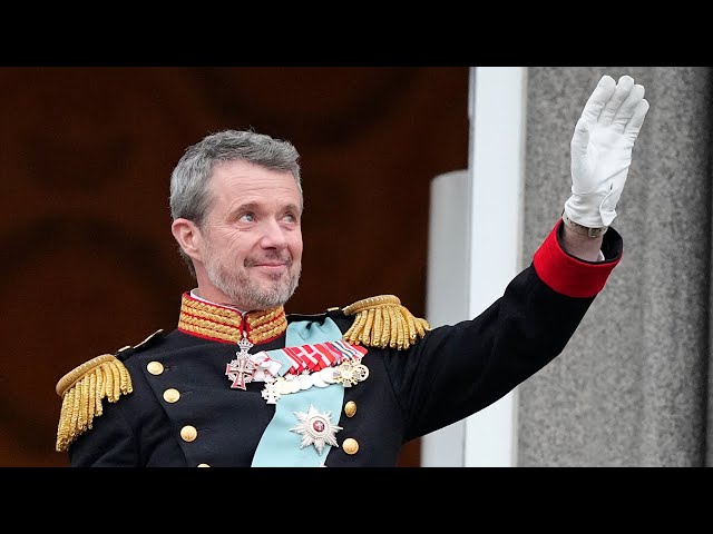 Emotional King Frederik X wipes away tears during his speech