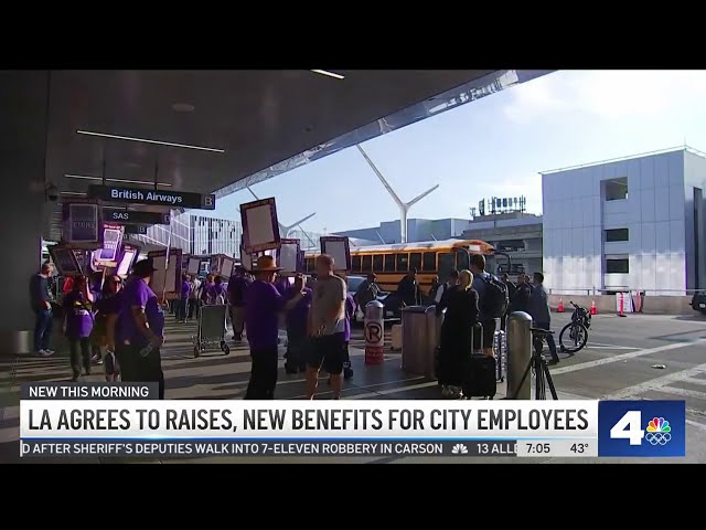 LA agrees to raises, new benefits for city employees