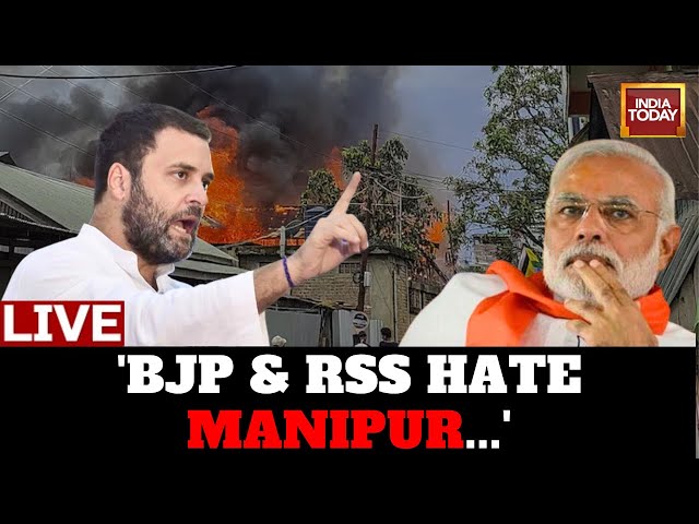 Rahul Gandhi Speech LIVE: 'Manipur Is A Symbol Of BJP & RSS's Hatred' | Bharat Jo