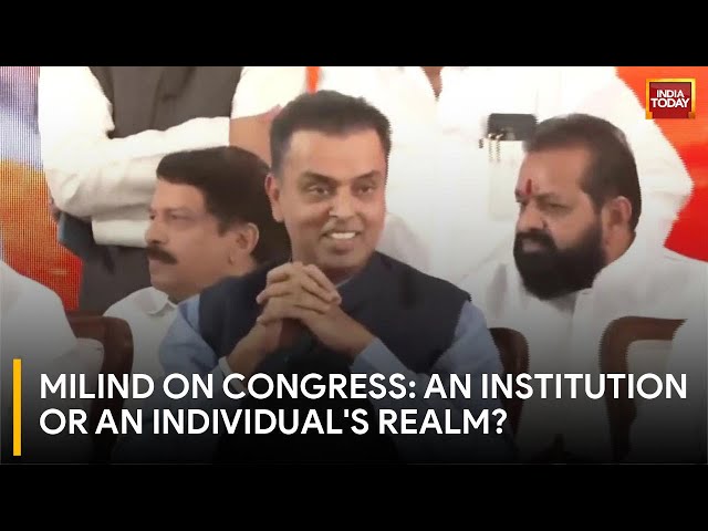 Former Congress Leader Milind Deora Criticises Party's Entitlement, Lack of Accountability