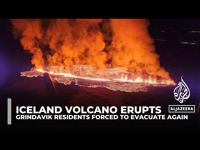 Iceland volcano erupts: Grindavik residents forced to evacuate again