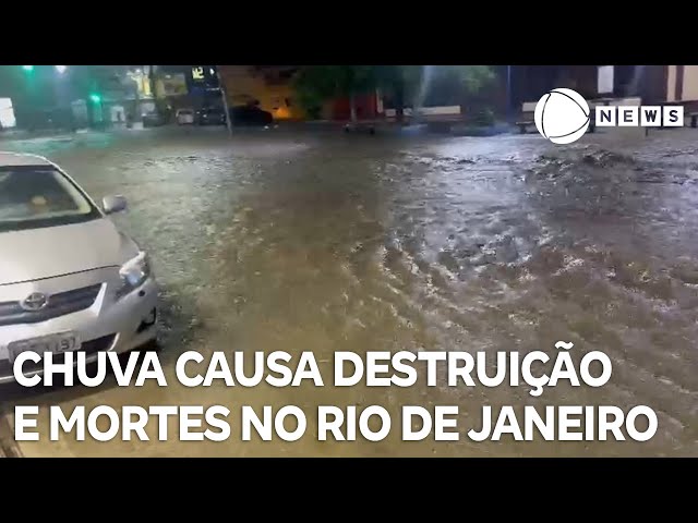 Chuva causa mortes e desaparecimentos no Rio de Janeiro