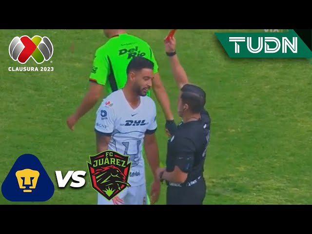 ¡A LAS REGADERAS! Roja a Nathan Silva | Pumas 1-0 FC Juárez | Liga Mx - CL2024 J1 | TUDN