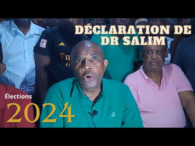 1er déclaration du candidat Dr SALIM Issa du parti JUWA