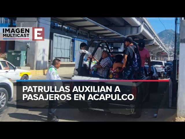 Se reanuda paulatinamente el transporte público en Acapulco