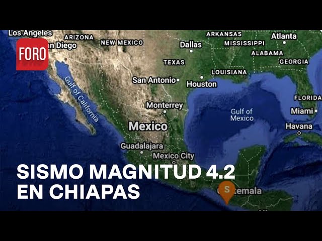 Se registra sismo de magnitud 4.2 al sur de Ciudad Hidalgo, Chiapas - Las Noticias