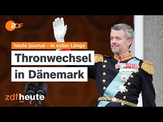 heute journal vom 14.01.2024 Ukraine Konferenz, 100 Tage Krieg Nahost, Dänemark Thronwechsel