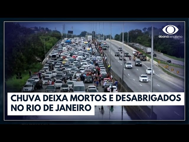 Rio de Janeiro tem final de semana de caos com chuva e enchentes