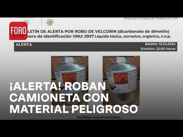 Alertan por robo de camioneta con material peligroso en Michoacán - Las Noticias