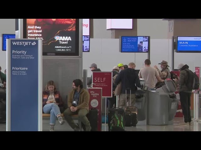 WestJet flights in Calgary experiencing delays and cancellations