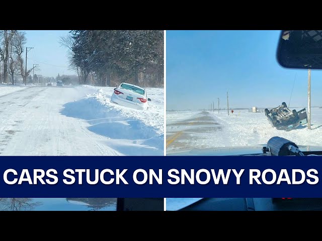 Kane County deputies see surge of cars in ditches during harsh winter weather