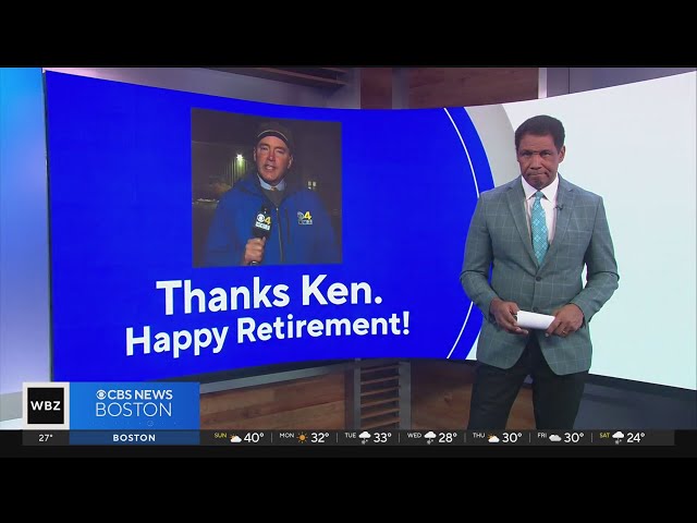 WBZ TV's news team says thank you to Ken MacLeod