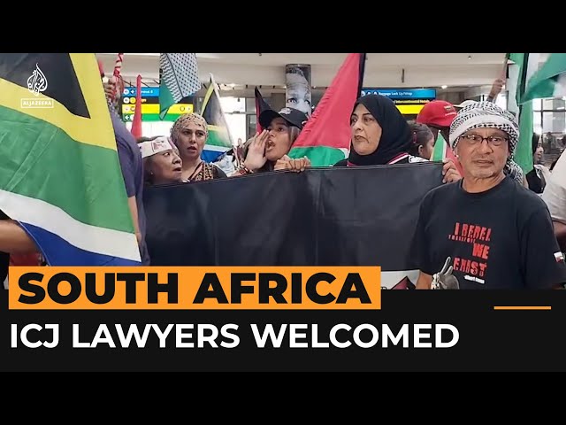 South African genocide case legal team returns to heroes’ welcome