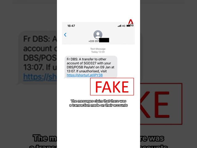 More than 200 DBS customers lost about S$446,000 to scams in 2 weeks