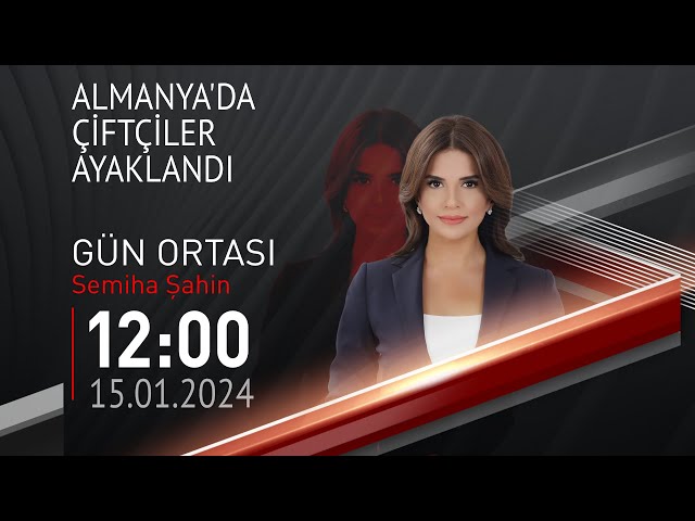  #CANLI | Semiha Şahin ile Gün Ortası | 15 Ocak 2024 | HABER #CNNTÜRK