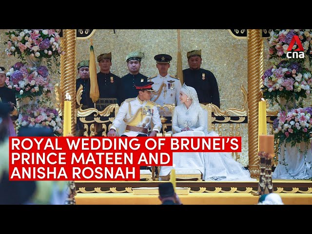 Royal wedding of Brunei Prince Abdul Mateen and commoner Anisha Rosnah