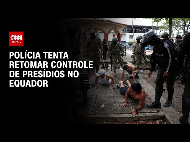 Polícia tenta retomar controle de presídios no Equador | CNN NOVO DIA