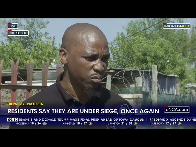 Diepsloot residents say they under siege, once again