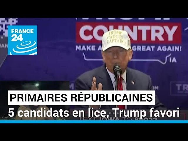 Primaires républicaines aux Etats-Unis : 5 candidats en lice, Trump grand favori • FRANCE 24